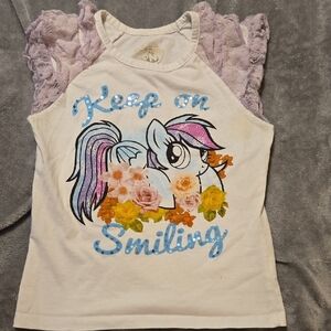 Pony Kids Unicorn Tank Top - White and Purple: B